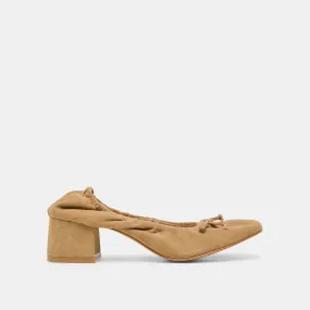 Crystal Heels KARMIN HEELS DK TAUPE SUEDE