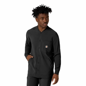 Carhartt Force Cross-Flex Men's Shirt Jacket - Black cultural festival Daily Utility