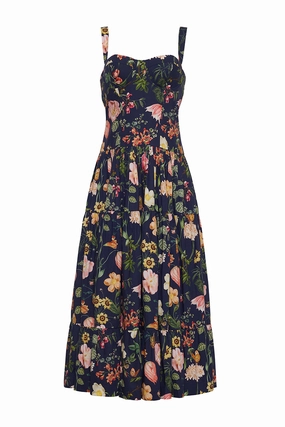 Drape Wave Smart Waistband Design Santiago Dress