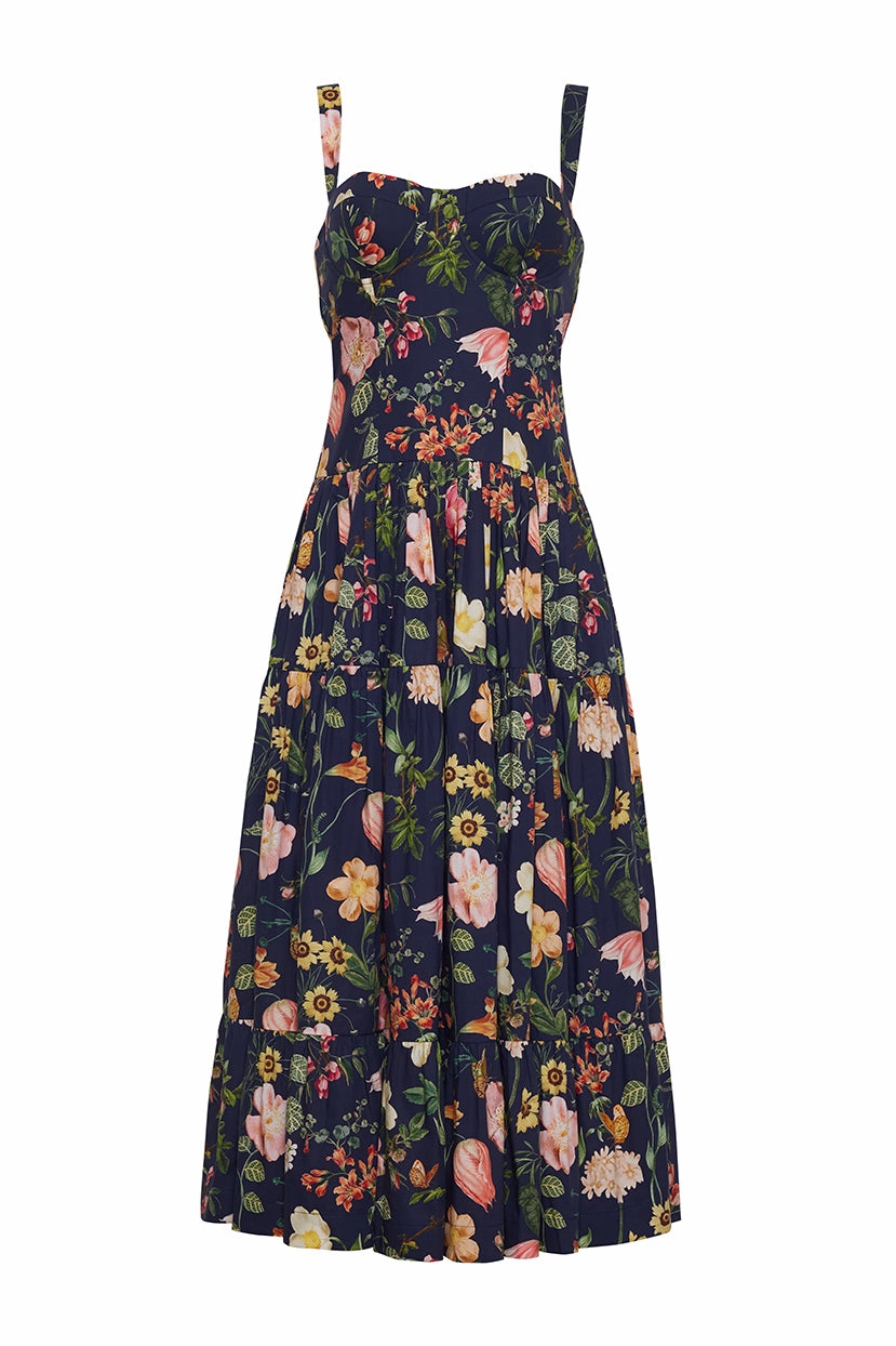 Drape Wave Smart Waistband Design Santiago Dress