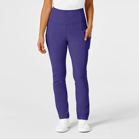RENEW Women's Straight Leg Yoga Pant - Grape Stylish Cut Flex Wear Design