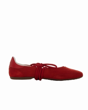 Rock Walk Dancing Skin Red Ballet Flats