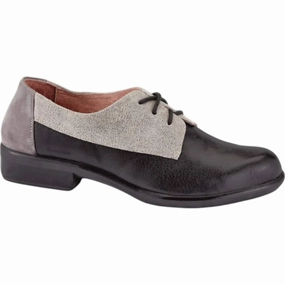 Women's Kedma Loafer Shoes - Medium In Soft Black/speckled Beige/smoke Gray Elegant Timeless Footwear