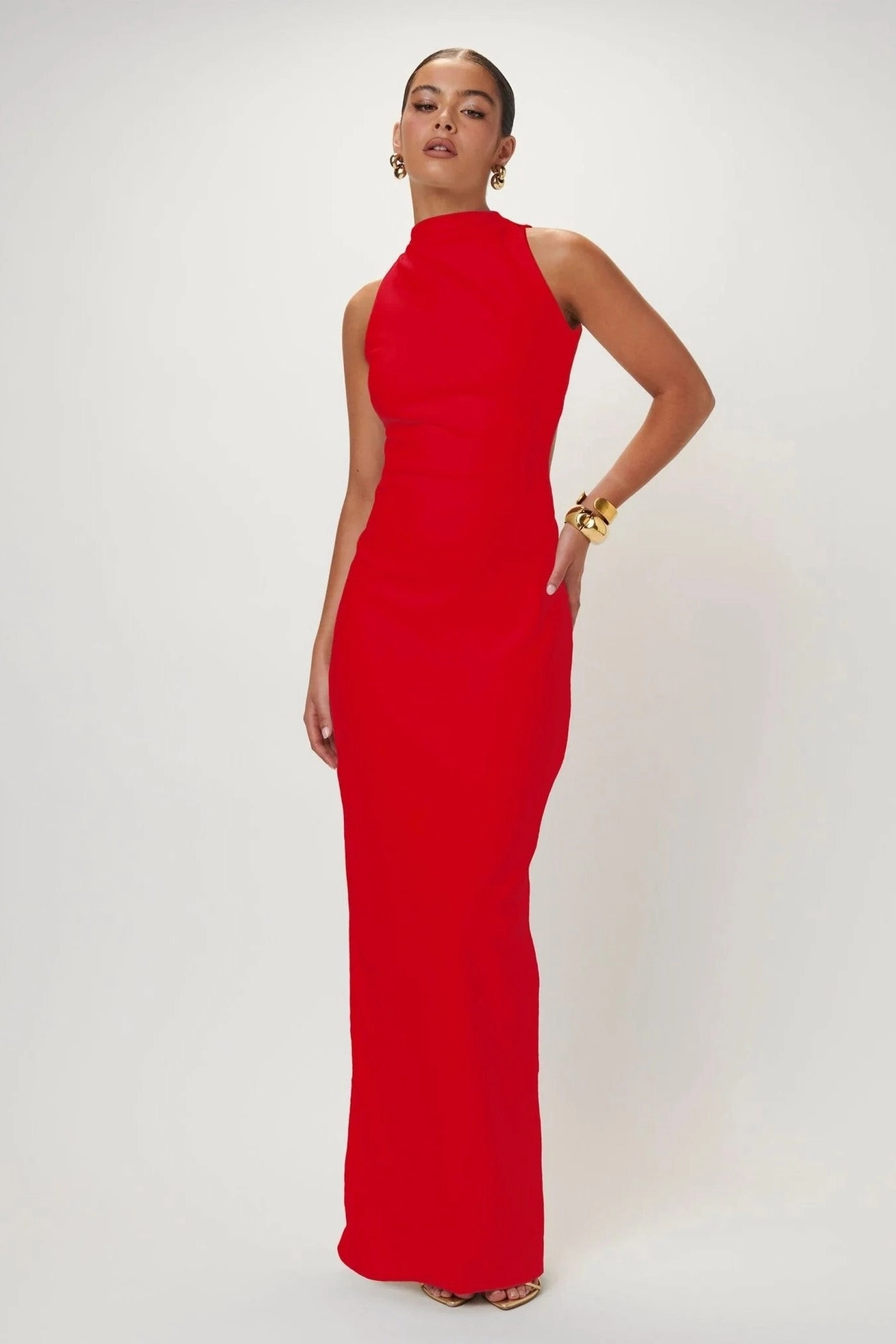 Signature-Style Ambre Gown - Cherry Red