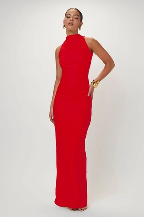 Signature-Style Ambre Gown - Cherry Red