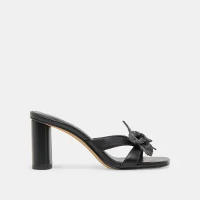 Comfortable Dress Shoes NIKIL HEELS BLACK LEATHER