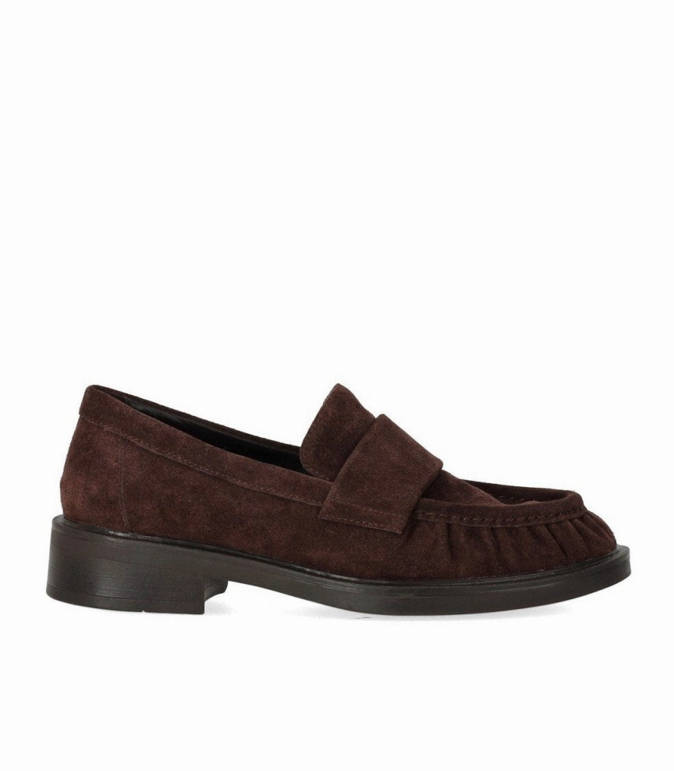 Eva Midsole Brown Suede Loafer