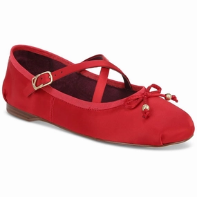 Food Night Main Lane Zuri Womens Bow Cushioned Footbed Ballet Flats