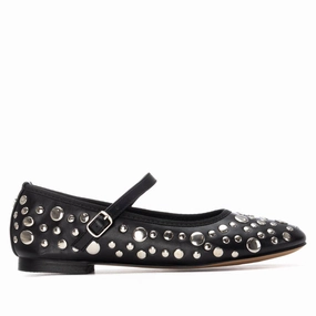 Breathable Slip-Ons Women's Mary Jane Studded Ballet Flats By XTI