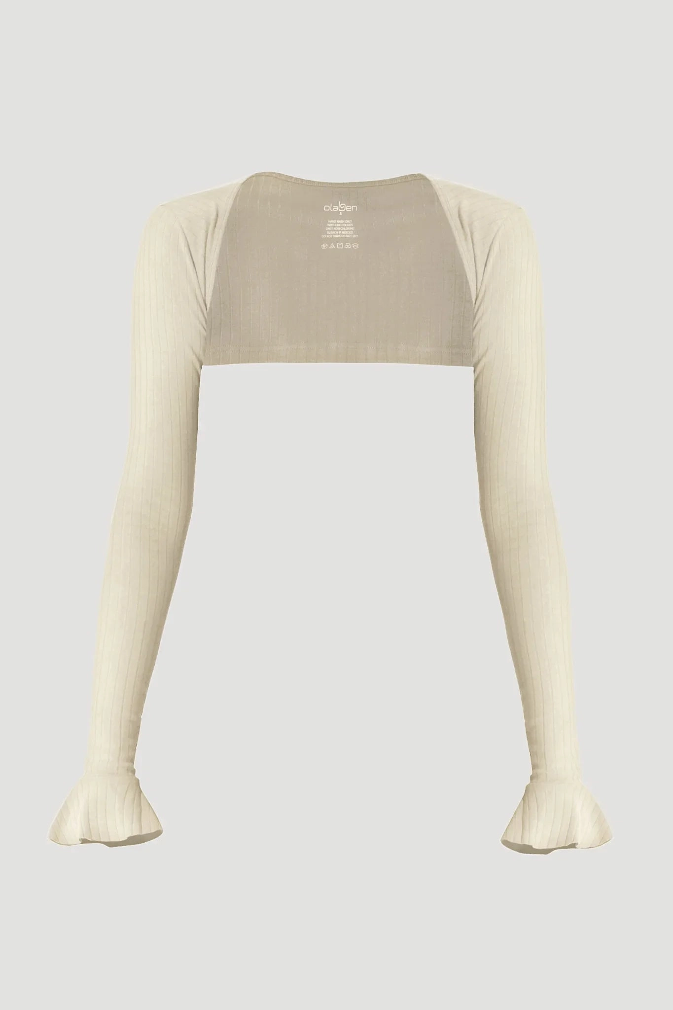 Stylized Bolero Crop - Cream StretchKnit NonFade Dye