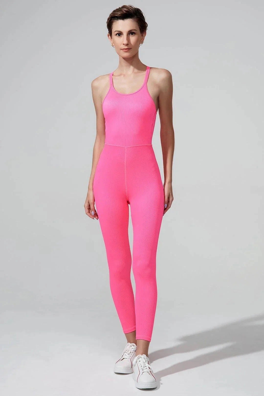 Slim Elegant Suave Pulpa Jumpsuit - Hot Pink