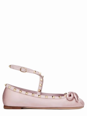 Satin "Rockstud" Ballerina Ocean Deck