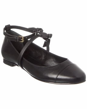 Functional Fit Alexandre Birman Slim Clarita Leather Ballet Flat