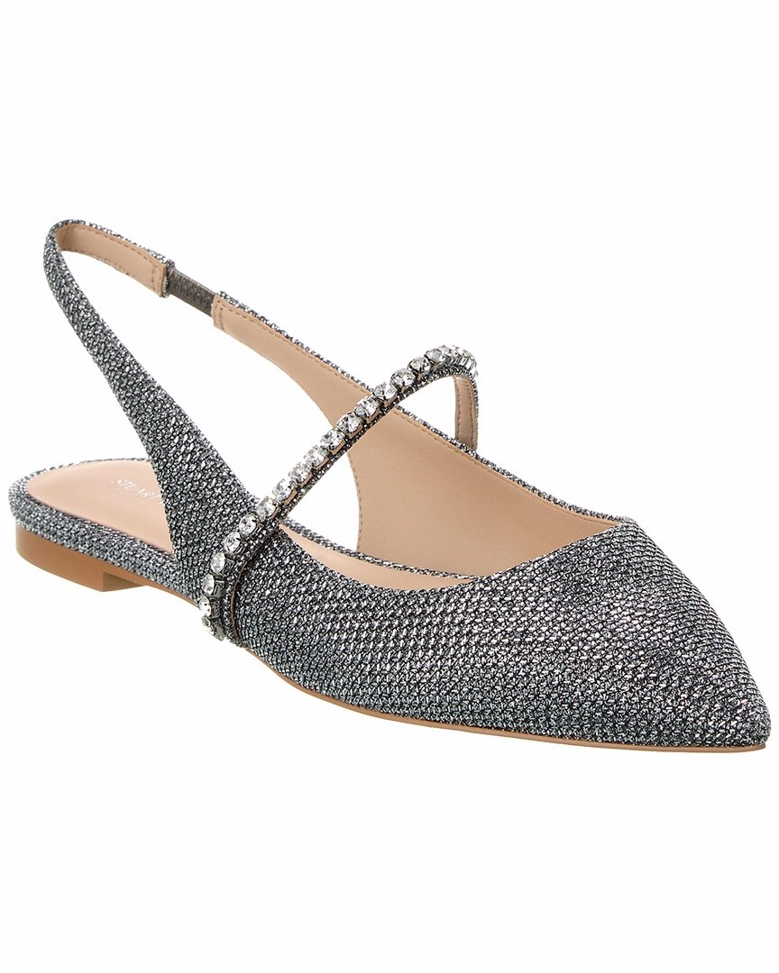 Work Shoes Closed Toe Stuart Weitzman Crystalline Mesh Slingback Flat