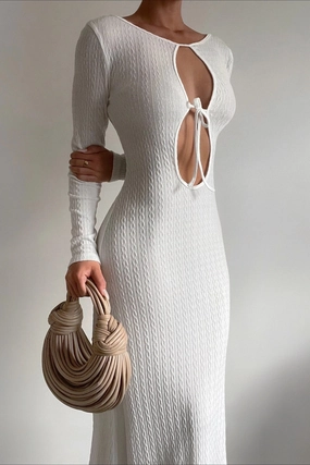 Tallulah Maxi Dress - White Casual Lines