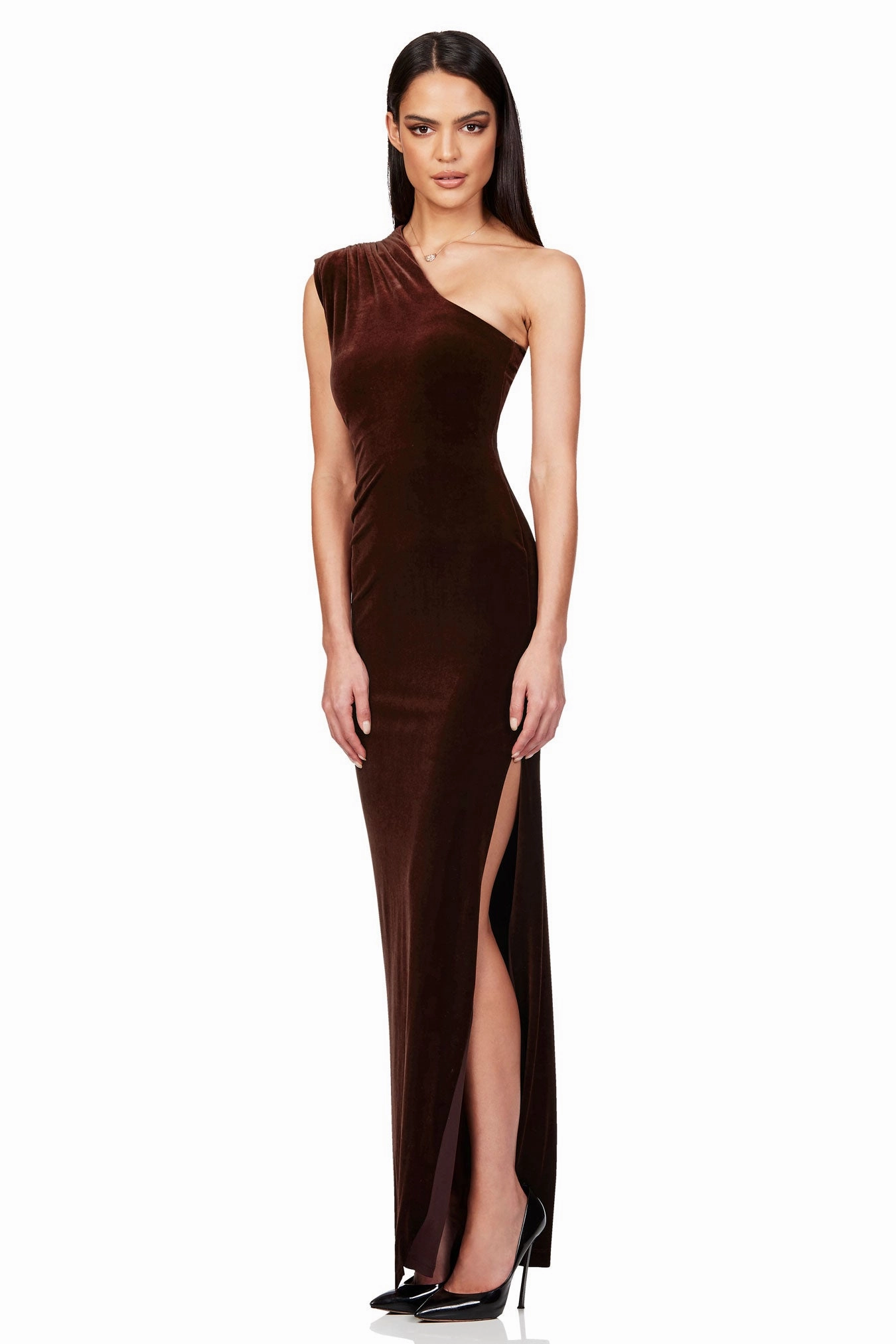 Nookie Rumi Gown - Chocolate Layered Design