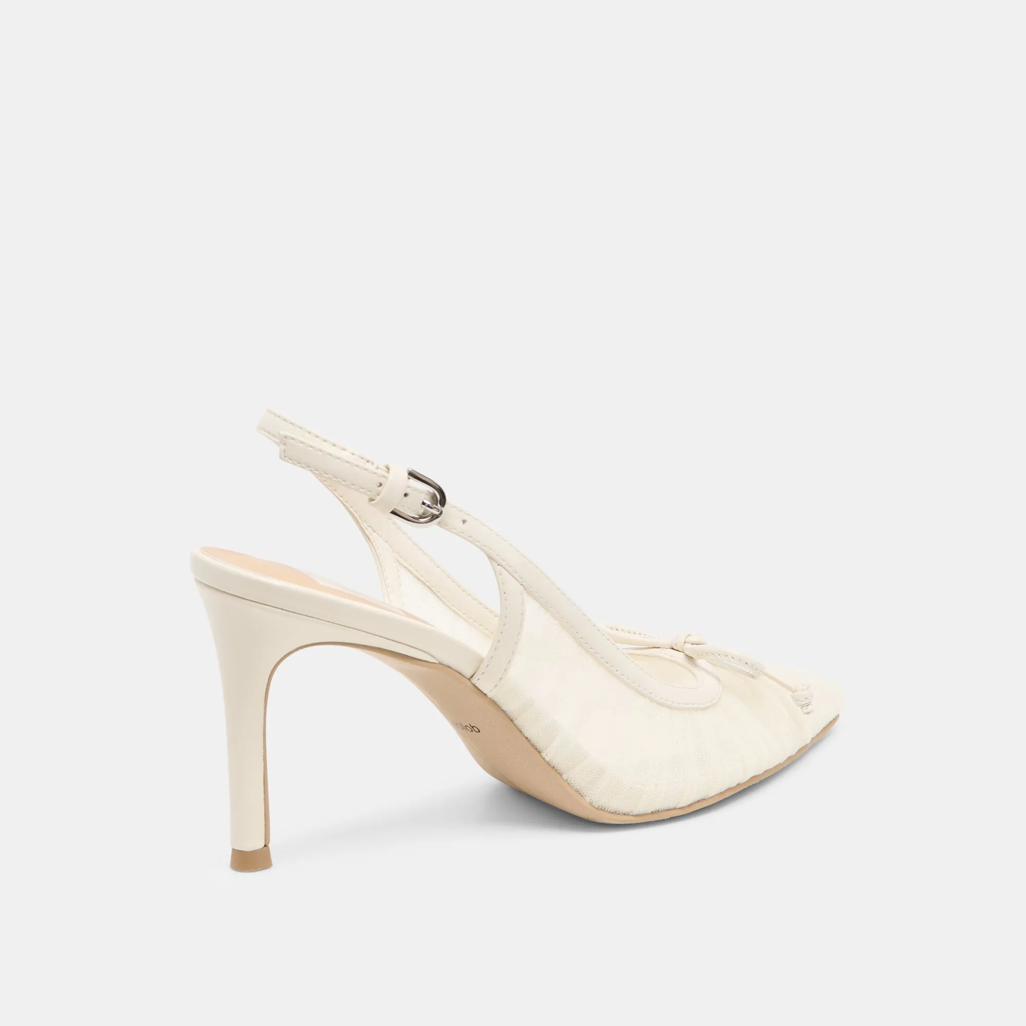 YELA HEELS WHITE TULLE Summer Sandals Evening Footwear