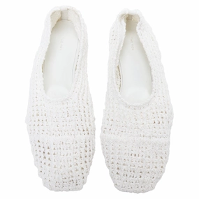 The Row 2024 Ballet crochet fabric trimmed flat shoes Functional Fit Gift Mood
