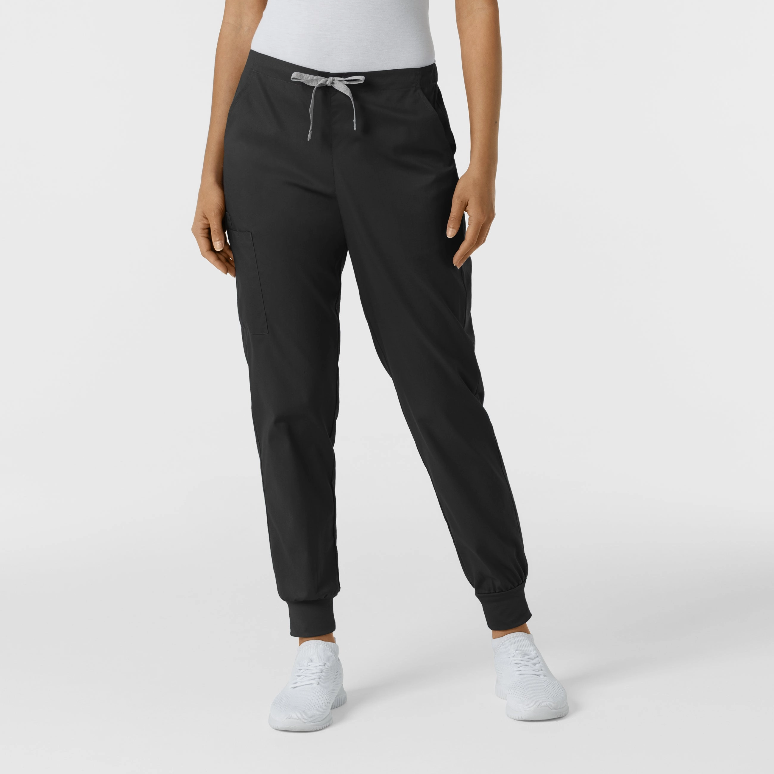 Comfy Fit WORK Women's Cargo Jogger Scrub Pant - Black