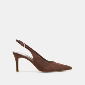 ELASI HEELS DK BROWN NUBUCK All Season Night Out