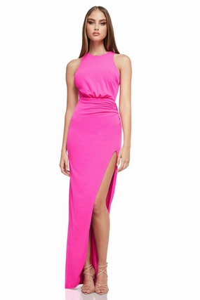Soft Waist Nookie Flirt Gown - Neon Pink