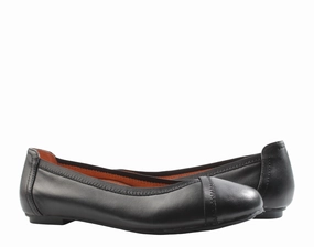 Vionic Women's Caroll Black Ballet Flats 10010058-001 Look View Peace Glow