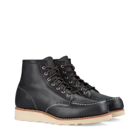 Non Toxic Materials Noise Reducing Sole 6-Inch Moc Toe Women's Boots 3373 - Black Boundary