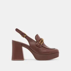 Elastic Goring SIRUS HEELS CHOCOLATE LEATHER
