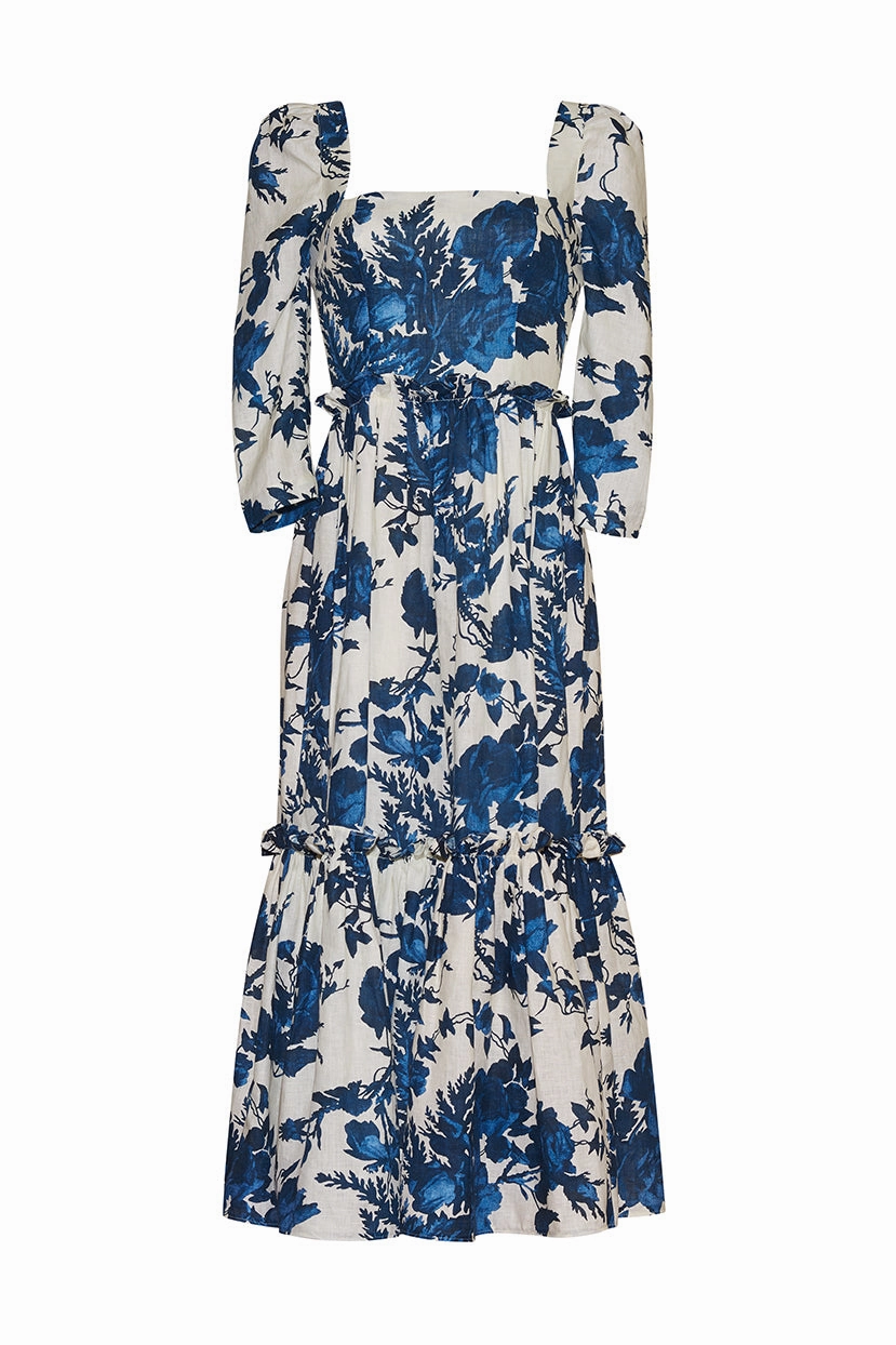 Blue Hill Dress Sleeveless Cut Sleek long-sleeve dress