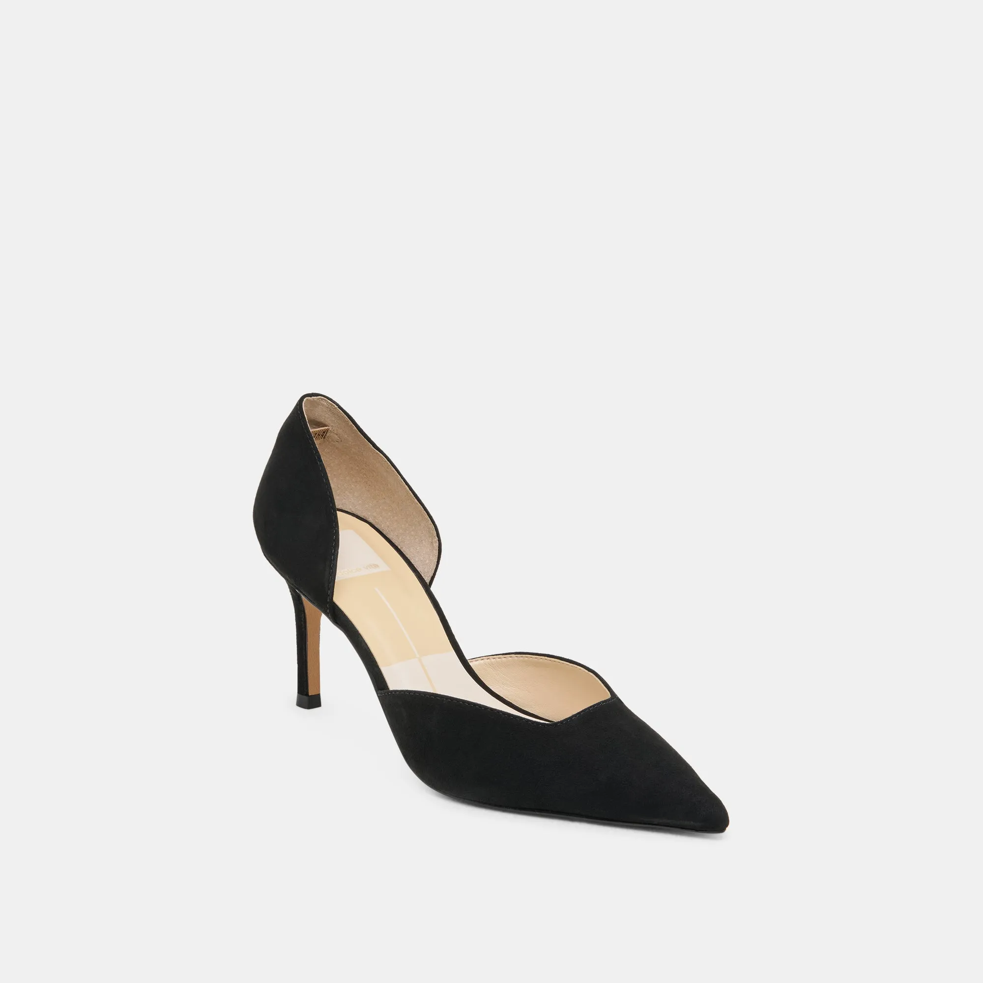 Luxury Heels for Office Fashionable ELOY HEELS ONYX SUEDE