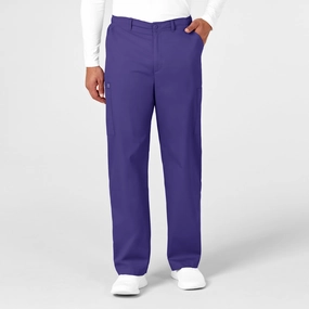 Slim wear WonderWORK Men's Cargo Scrub Pant - Grape