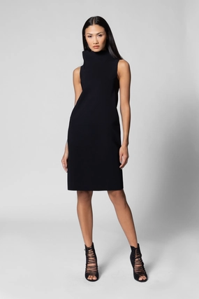 Chilly Weather Layer Formal Aura Isabella Dress - Black