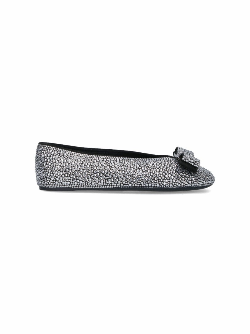 Studded Silver Flat Shoes Buy Step