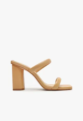 Natural Material Formal Event Heels Ully Nappa Leather Sandal