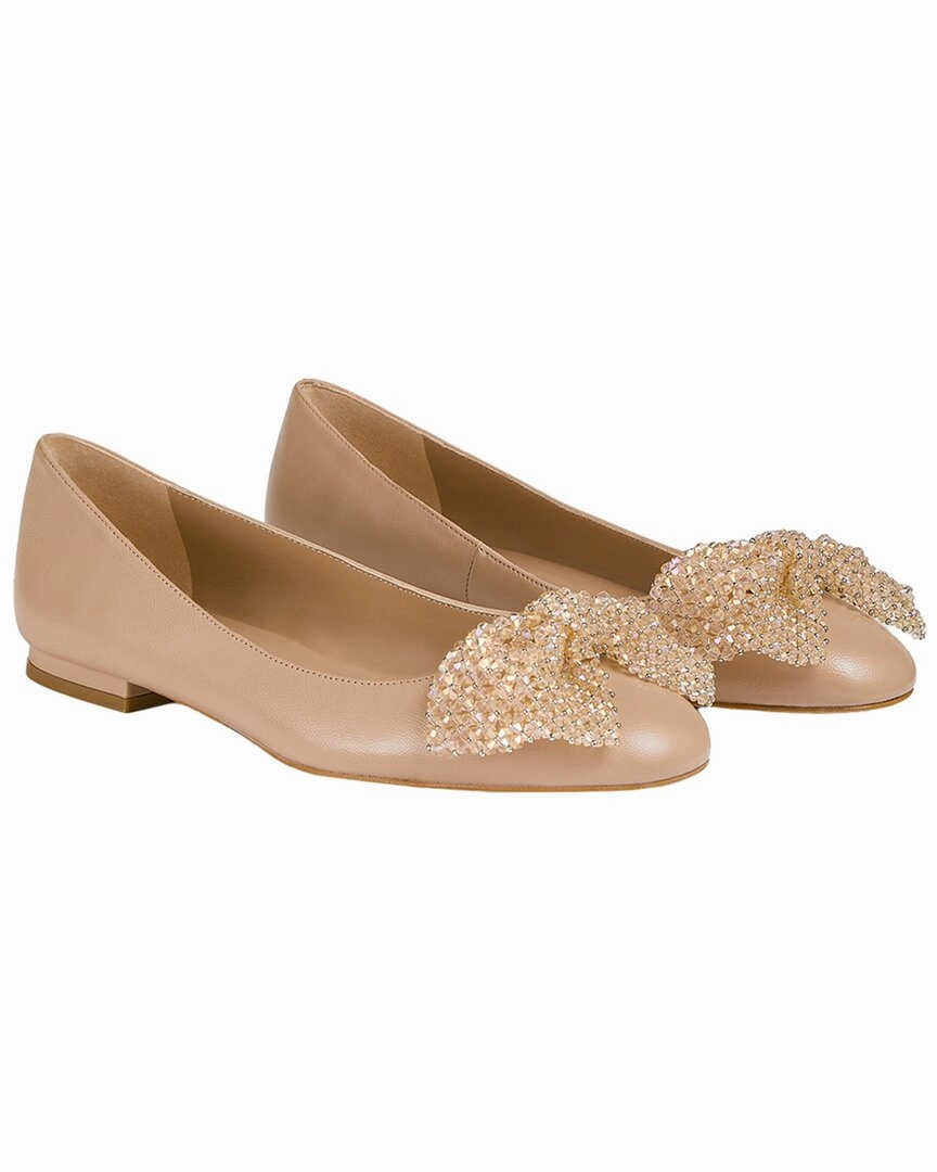 Roof Glow LK Bennett Christa Nappa Leather Flats