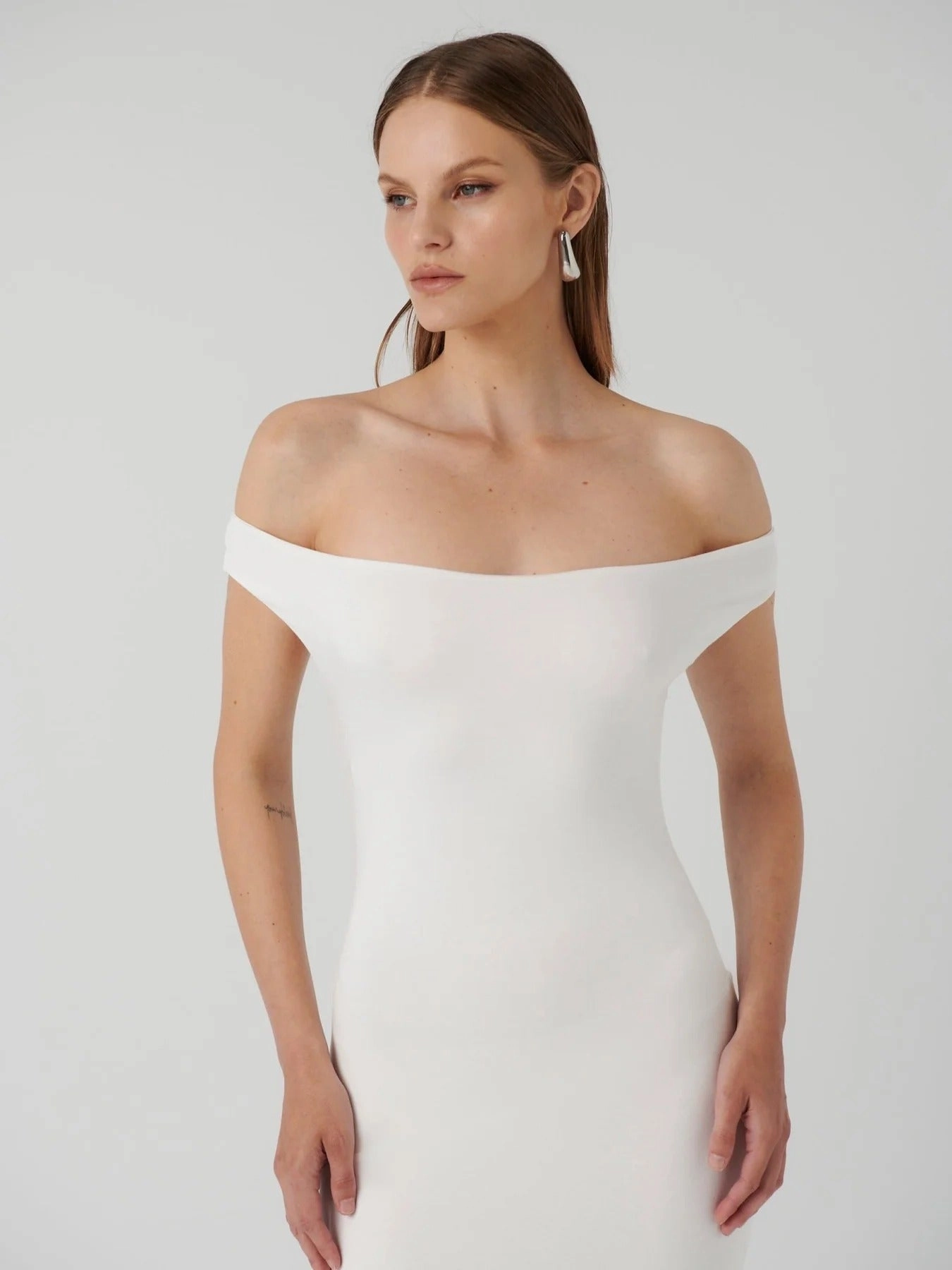 Adalee Maxi Dress - Vanilla A-Line