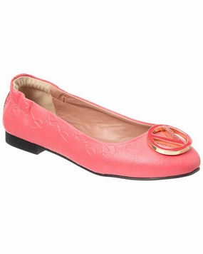 Valentino by Mario Valentino Calliope Leather Flat Flight Safe Dance Floor