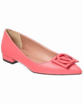 All-Rounder Style Charity Glow Valentino by Mario Valentino Flora Leather Flat
