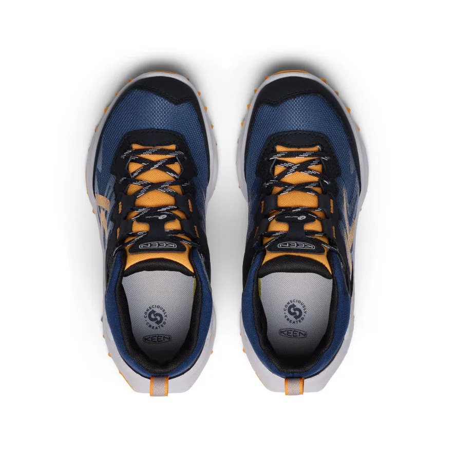 Rubber Toe Protector Big Kids' Zionic Waterproof Boot  |  Naval Academy/Bright Marigold