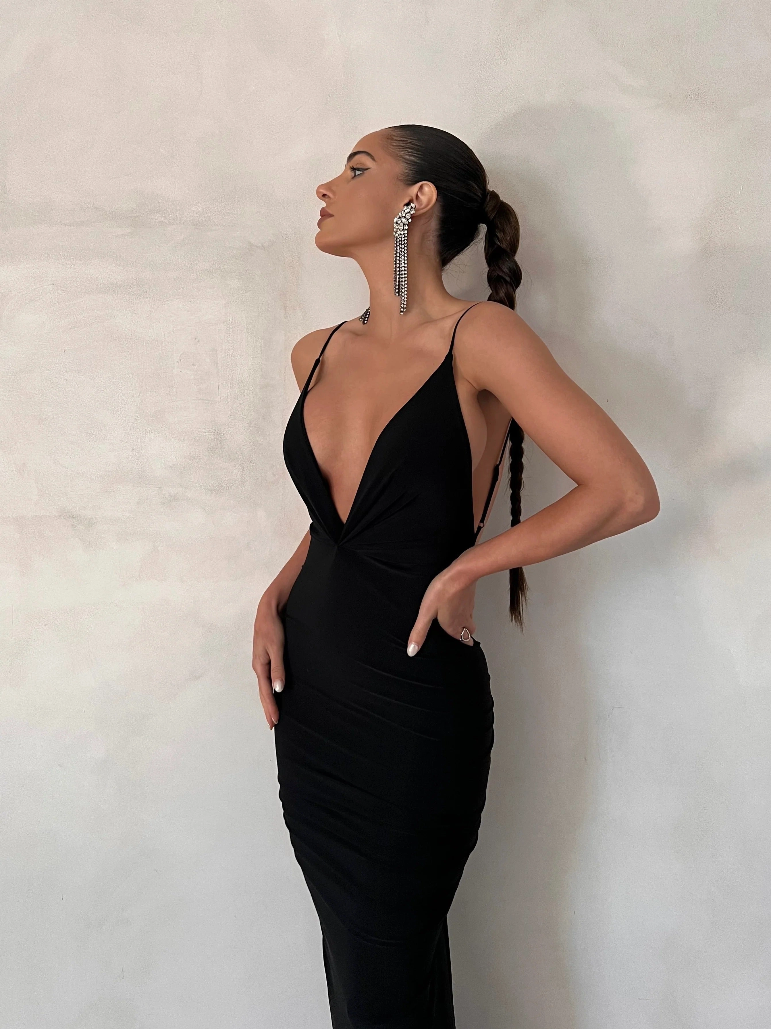 Veronica Dress - Black Simple yet chic gown Seasonal Essential