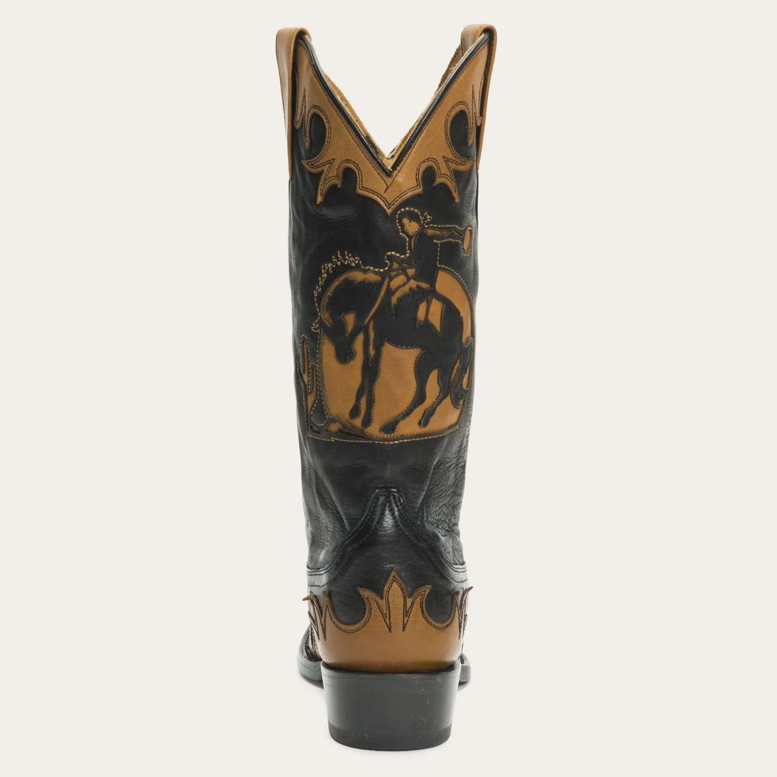 Practical Use Reflective Safety Accents Faye Cowgirl & Horse Underlay Leather Boot