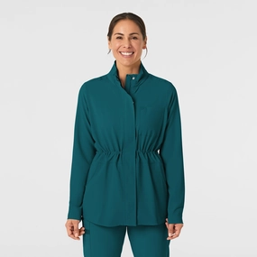 Goal Comfortable Shield RENEW Women's Convertible Hood Fashion Jacket - Caribbean Blue