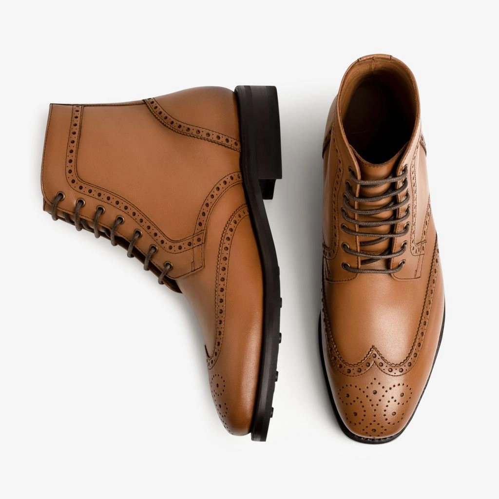 Wingtip | British Tan High Heel