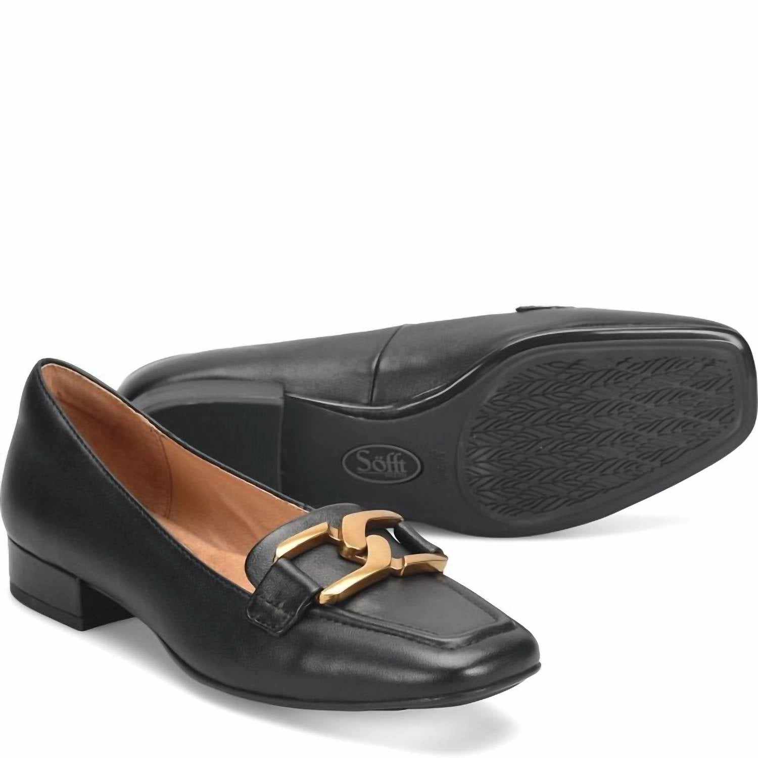 Women Erica Loafer In Black Leather Star Night