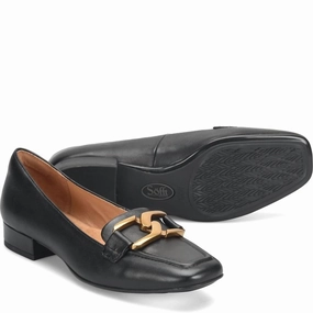 Women Erica Loafer In Black Leather Heat resistant