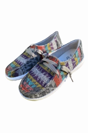Women's Aaliyah Slip On Shoe In Grey Multi Flexible Support Shoes Garden Bed