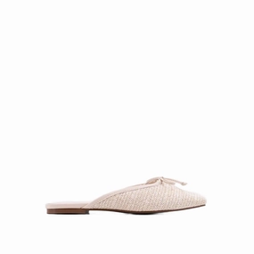Cushioned Fit Ship Glow Women's Andrea Woven Slide Sandal In Bone Woven
