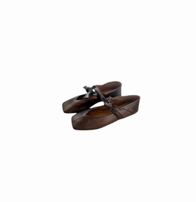 Women's Antonella Ballet Flat Shoes In Brown Support Glow Pot Glow