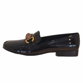 Health Glow Easy Slip-On Design Women's Apprentice Loafer Patent In Black/gold