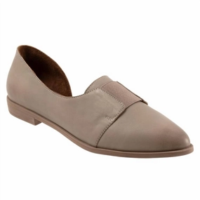 Women's Brenda Flat Shoes In Grey Comfortable Design Versatile Look
